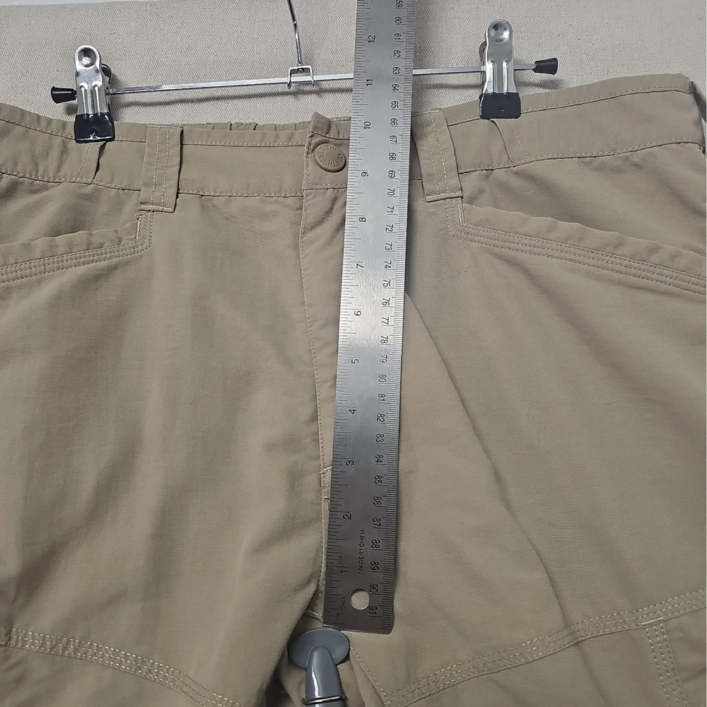 The North Face Pants Men's Medium Beige Nylon Convertible Hiking Outdoor NO BELT